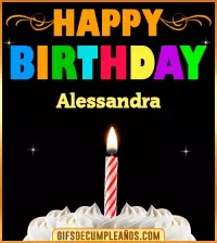 GiF Happy Birthday Alessandra